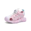 Xinbosi 211, новые весенние детские сандалии Baotou с вращающимися пуговицами, уличная пляжная обувь, дышащая мужская и женская обувь