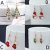 Brincos de bronzeamento Dangle Drop de Natal para mulheres Papai Noel