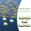 Decorative Flowers 5 Pcs Simulation Lotus Leaf Home Decor Foam Floating Beautiful Props Small
