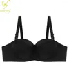 Bras Binnys Women's Bra 38 Half Cup Strapless Underwear Sexy Female Silicone High Quality Comfortable Ladies Underwire