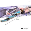 Sleutelhangers Demon Slayer Simulatie Katana Sleutelhanger Kochou Shinobu Cosplay Accessoire Metalen hanger Leuke sleutelhangers