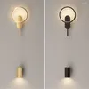 Wall Lamp 10W Nordic Creative LED Lamps Indoor Lighting Round Nightlights Modern Loft Stair Aisle Decoration Sconce Light Fixture