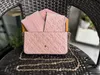 Luxury womens multi pochette accessories designer bags handbags body beach crossbody bag flower brand chain evening leather shoulder bag wallet high quality box