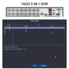 16-канальный видеорегистратор видеонаблюдения AHD 5MPN 5in1 AHD TVI CVI CVBS IP-камера Гибридный цифровой видеорегистратор Домашняя безопасность DVR Система видеонаблюдения XMeye H265 240219