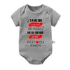 Rompers The Mom In World Baby Bodysuits Cotton Born Romper Infant Boys Girls Short Sleeve Jumpsuits Outfits Gifts