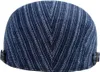 Casquette de conduite en denim à rayures vintage unisexe 22104