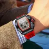 Nuovo orologio sportivo con nastro in silicone, orologio da uomo al quarzo impermeabile multifunzionale Orona/ONOLA