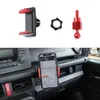 Acessórios interiores suporte do telefone tablet suporte de montagem para suzuki jimny 2024 jb74 jb64 jb43 interior do carro abs preto