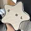 Дизайнерские сумки Channells Bag Роскошные пакеты на плечевой цепи Lucky Star Bags C Проверка кошелька Велюрная нить кошелек двойные буквы сплошные квадратные полосы хэсп