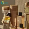 Wholesale Luxury Refillable Custom Empty 30ml 50ml 100ml Wooden Cap Glass Spray Perfume Bottles