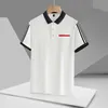 Designer POLO Men's T-shirt Fashion Embroidered Designer T-shirt V-neck Cotton High Street Men's Casual T-shirt Luxury casual couple wear