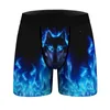 Onderbroek Mannen Wolf Print Ademend Comfy Boxer Briefs Ondergoed Korte Shorts Braziliaanse Slipje Volwassen In