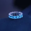 Tiffiny Rings Designer Femmes Bagues de qualité originales Bague en argent sterling avec diamant avec bague féminine polyvalente unique exquise et de haute qualité