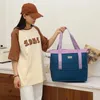 Sacos ao ar livre moda fitness esportes dupla cor grande capacidade organizador de bagagem feminina bolsas impermeáveis dobrável viagem xa148b