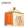 Professionele parfumfabriek best verkopende parfum op maat privé LONKOOM 24K puur gouden parfum voor dames