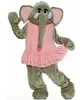 Desempenho elefante mascote traje halloween natal fantasia festa personagem dos desenhos animados roupa terno adulto feminino vestido carnaval unisex