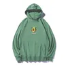 Women's Hoodies Couple Harajuku Cute Avocado Cartoon Thin Cotton Streetwear Oversized Sweatshirts Ladies Sports Blouses