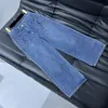 Jeans de diseñador 2024 Nueva primavera verano Moda Flare Paneles Marca Mismo estilo Pantalones Ropa de mujer de lujo 0225-7