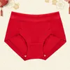 Women's Panties Daily Use High-waisted Seamless High Waist Lace Soft Elastic Underwear With Quick Dry