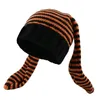 Berets Striped Beanie Hat Cosplay Costume Cap Winter Teens Warm Headwear DXAA