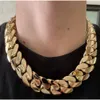 Hip Hop Sieraden Mannen Dikke Miami Ketting 28mm 24 1 kilo Gram 14 k Vergulde Plain Stijl 999 Sier Cubaanse Ketting