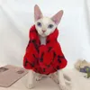 Costumes de chat automne hiver fourrure épaisse veste chaude polaire Kitty vêtements pour Sphinx Sphinx Devon Rex Costume sans poils