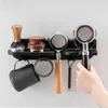 Küche Lagerung Organizer Espresso Siebträger Werkzeug Set Kostenloser Rack Wand Halter Montiert Puching Kaffee Coffeeware