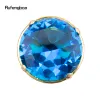 Bastone da passeggio decorativo di moda tipo diamante blu bastone da passeggio dorato gentiluomo elegante pomello per bastone cosplay pastorale 93 cm