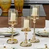 Bougeoirs de luxe chandelier européen support doré tasse d'aromathérapie décoration de la maison pour les ornements de table de fête de mariage