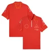 2024 nuova tuta da corsa f1 del team di Formula Uno con la stessa personalizzazione della maglietta POLO da uomo a maniche corte T-shirt estiva