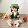 55 cm Reborn Puppen Ganzkörper Silikon Vinyl Puppe Schönheit Lange Haare Mädchen Lebensechte Bewborn Baby Prinzessin Bebe Puppen Reborn Puppe Spielzeug 240223