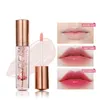Gold Foil Nourishing Moisturizing Lip Glaze Color Changing Lipstick Lip Gloss Dry Flower Lip Glaze