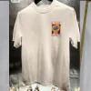 Magliette da uomo firmate T-shirt con stampa di lettere di funghi arcobaleno Top a maniche corte in cotone sciolto uomo donna