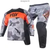 Spedizione gratuita 180 pantaloni in jersey MX Combo Gear Set Motocross Outfit BMX Dirt Bike Mountain Bicycle Off-road Suit Kit nero grigio