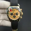 12 kolorów Wysokiej jakości mężczyźni Watch Mechanical Automatyczne silikonowe pasek na rękę na rękę Ceramiczną ramkę Sapphire 116518 Zegarki nurkowe 40 mm203q