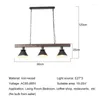 펜던트 램프 미국 나무 롱 스트립 샹들리에 북유럽 거실 레스토랑 현대 간단한 레트로 바 차 카운터 펜던트 램프
