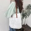 Bolsas de compras Bolso de encaje para mujer, bolso de mano para fiesta nupcial, playa, verano, boda, plegable