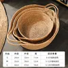 Kennels Small Cat Weaving Bed Nest Comfortable Hand Knitted Rattan Basket Sleeping Beds Kitten Puppy Summer Pets Products Size