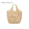 Triangle paille tissage raphias boutique panier sac de plage poignée supérieure fourre-tout hommes sac à main bandoulière mode épaule luxe femmes shopper évider pochettes 209