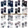 NCAA Custom S-6XL UConn Huskies College Basketball 2 Tristen Newton Jerseys 12 Cam Spencer 32 Donovan Clingan 11 Alex Karaban Stephon Castle Hassan Diarra Johnson