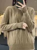 Women's Sweaters 2024 Fashion Good To Wear Merino Wool Tops Women Clothing Sweater Turtleneck Long Sleeve Pullover Autumn Winter Knitwear