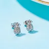 Stud Earrings Personality Originality Pineapple Earring Fashion Men Women Silver Color Trend Hip Hop Nightclub Party Jewelry