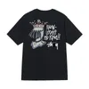 Nueva camiseta de manga corta para hombres y mujeres, camiseta de verano para hombres en blanco y negro, suelta 270g