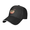 Ball Caps Ramen Bowl Patroon In Oranje Baseball Cap Hoed Zwart Anime Mannelijke Dames