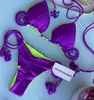2024 Bikinis Set One Parça Lüks Tasarımcı Bikini Mayo Açık Dokuma Halat Bikini Üçgen Mayo Yakuda Plajı Yüksek Bel Eğitimi Konforlu Dhgate