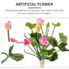 Dekorativa blommor 2 datorer Artificial Lotus Halloween Lights Outdoor Decor Arrangement Home Bouquet