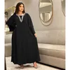 Etniska kläder lyxiga strass kvinnor lång klänning marockansk jalabiya kaftan dubai islamiska arabiska abaya turkiska muslimska ramadan