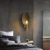ウォールランプヴィンテージモダンクリスタルアンティーク木製プーリーLEDランプスイッチ寮の部屋装飾アップリケ壁画デザイン