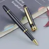 Penna per firma in metallo personalizzata Spessore di scrittura da 1,0 mm Penna a sfera in metallo ricaricabile nera nera per regalo per donna d'affari