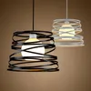 Creative Iron Spring Pendant Lamp Glass Suspension Light Hotel Bar Cafe Dining Hall Metal Hanging Tak Chandelier